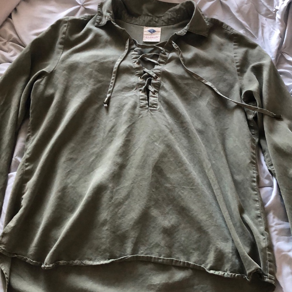 Lace up top